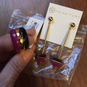 Trina Turk Jewelry - Trina Turk earrings and ring set Trina Turk Jewelry - Trina Turk earrings and ring set